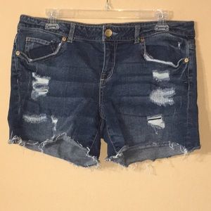 Aeropostale Midi Jean Shorts